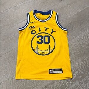 Nike Golden State Warriors Stephen Curry hardwood classics city edition jersey